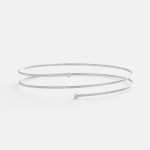 Bracciale Origini 2 diamanti in oro bianco - vista frontale