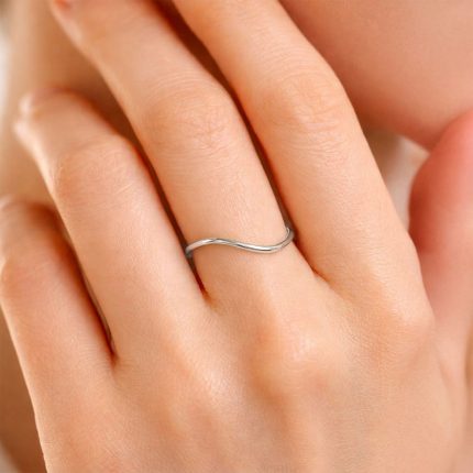 Foto anello Anima onda oro bianco