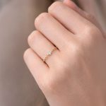 Anello Aeterna castone rombo bt 0,02 - foto