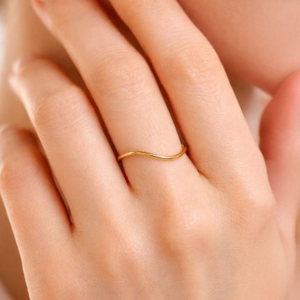 Foto anello Anima onda oro giallo