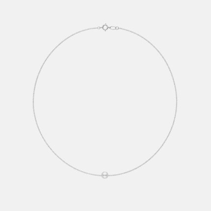 Collana The First con perla Oro bianco