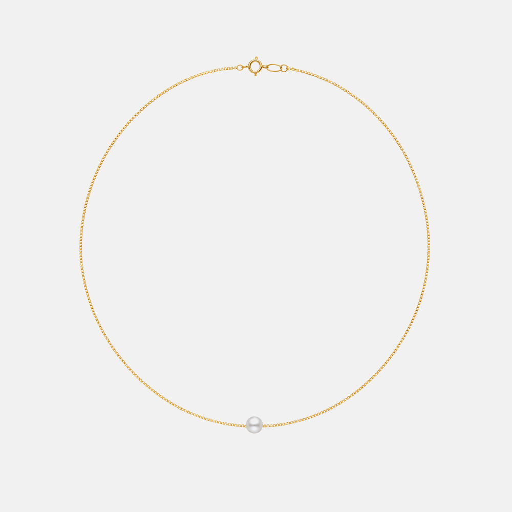 THE-FIRST-Collana-con-perla-oro-rosa Collana The First con perla Oro rosa