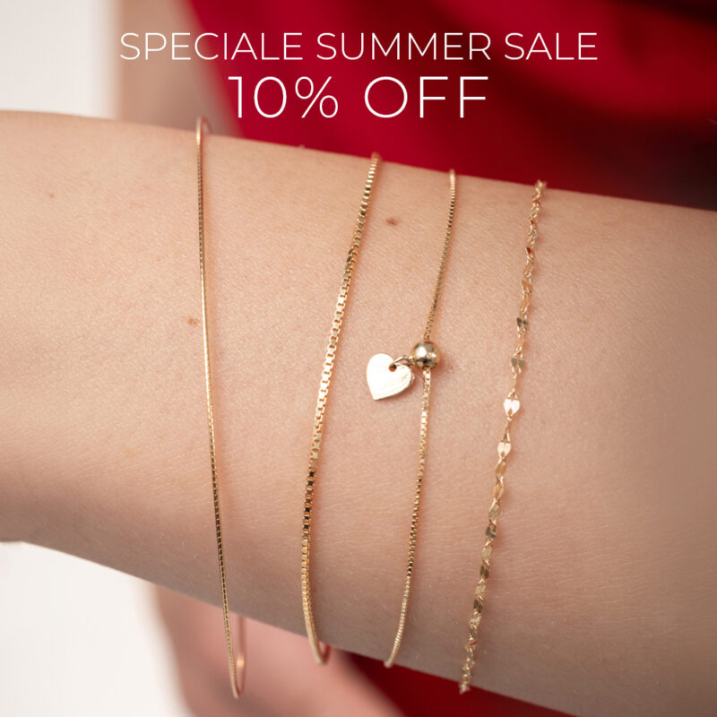 Summer Sale gioielli FILODORO 2026, bracciali saldati al polso e anelli